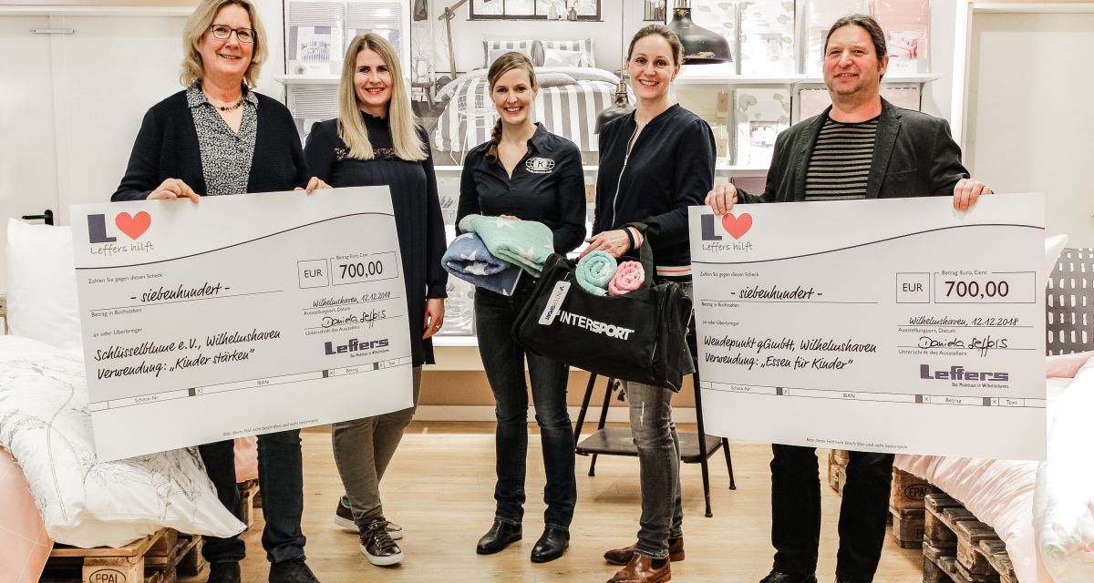 „Leffers hilft“ spendet Geld