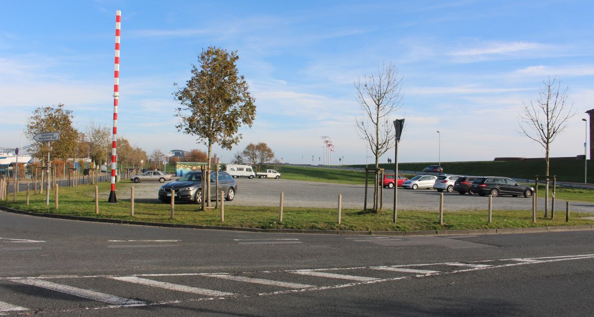 Fahrradabstellanlage am Südstrand wird gebaut