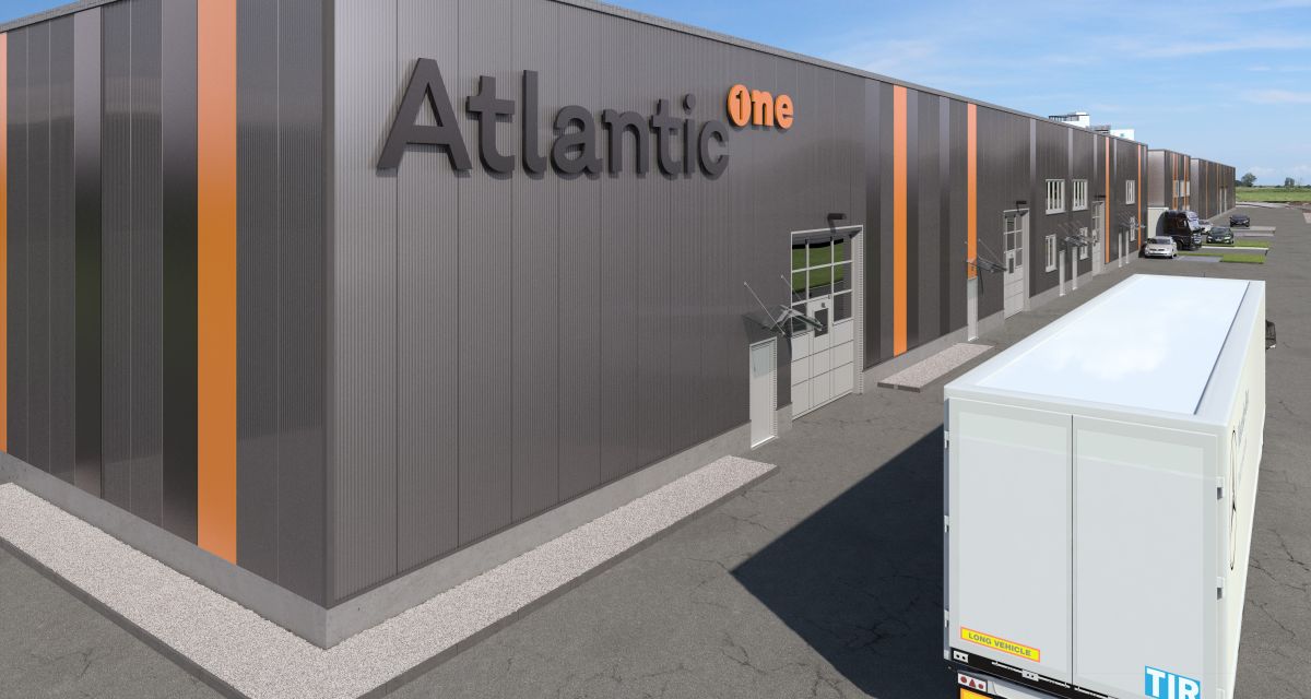 Eine große Halle mit der Aufschrift 