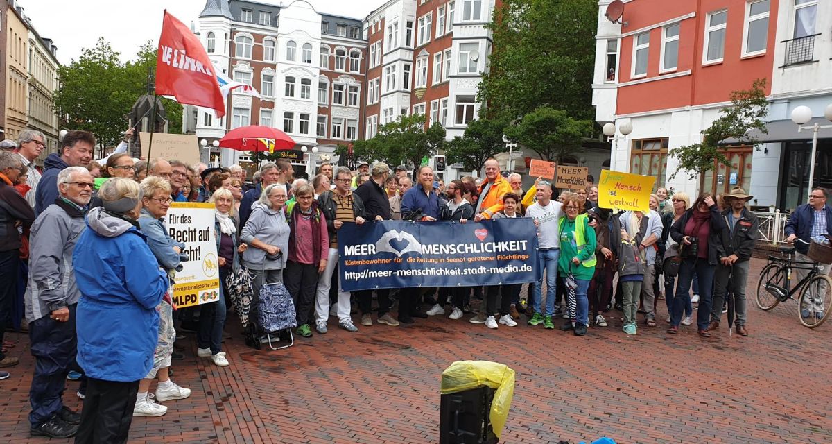 Kundgebung für Seenotrettung