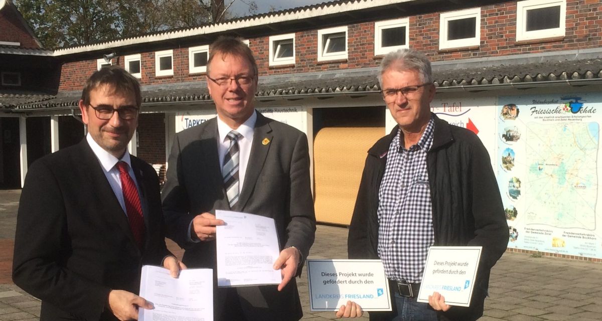 Übergabe von Förderbescheiden an die Gemeinde Bockhorn