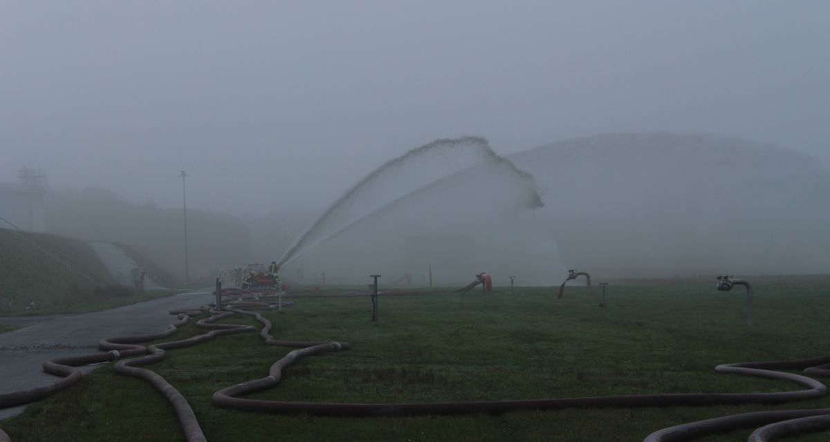 Die NWO stellt die neue Feuerlöschanlage in Wilhelmshaven vor 