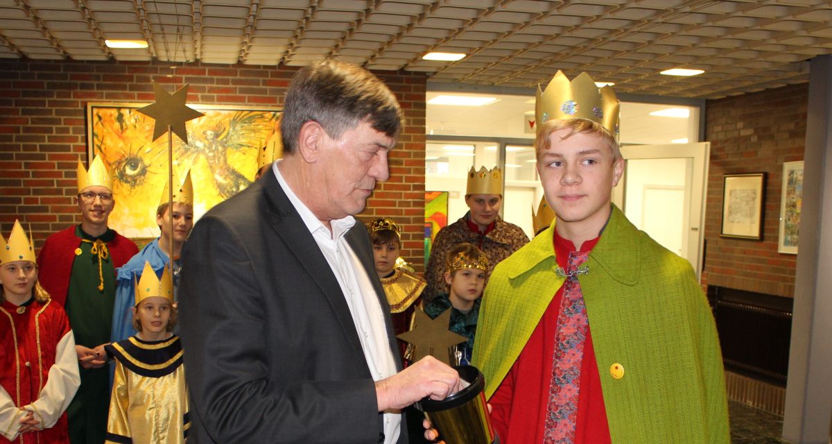 Sternsinger im Schortenser Rathaus