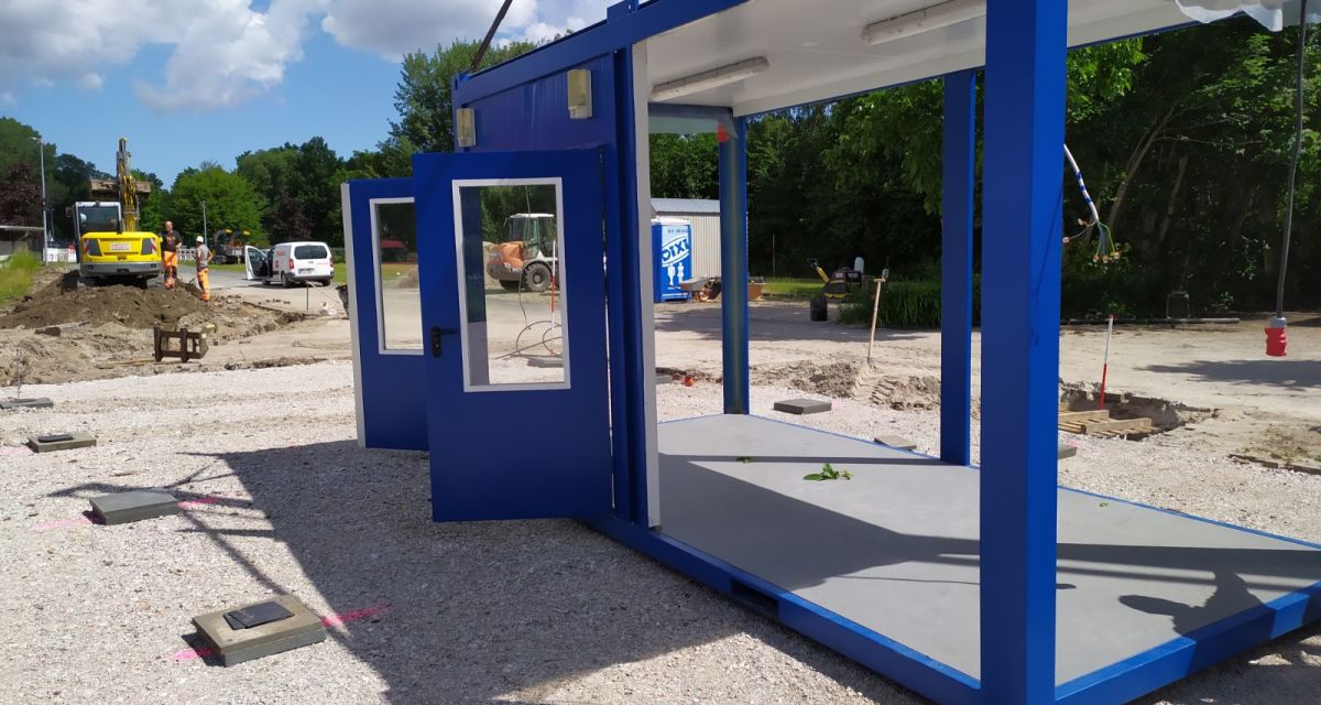 An der Freiligrathstraße entsteht in Vorbereitund auf das Projekt 