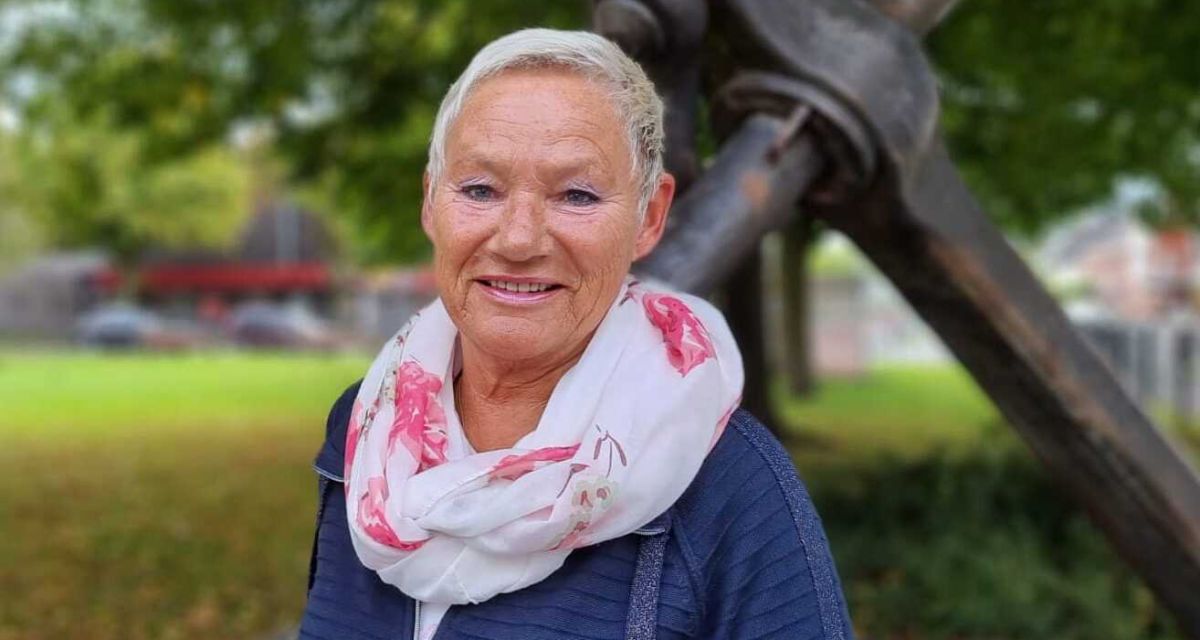 Auf dem Bild ist Gesche Marxfeld zu sehen. 