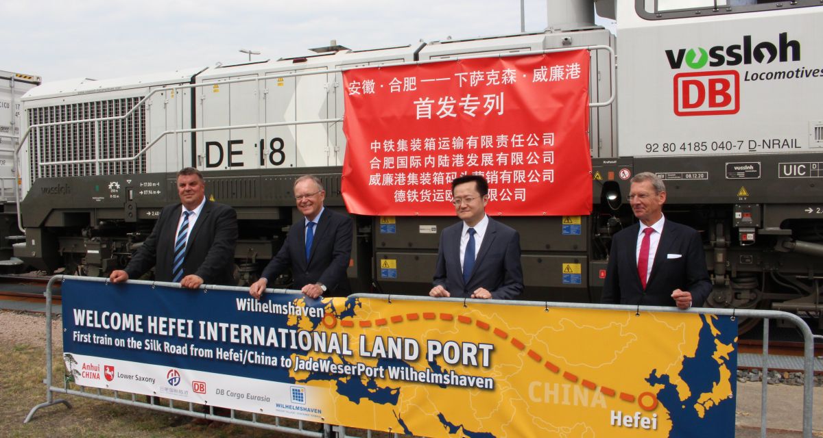 JadeWeserPort empfängt sieben Güterzüge aus China