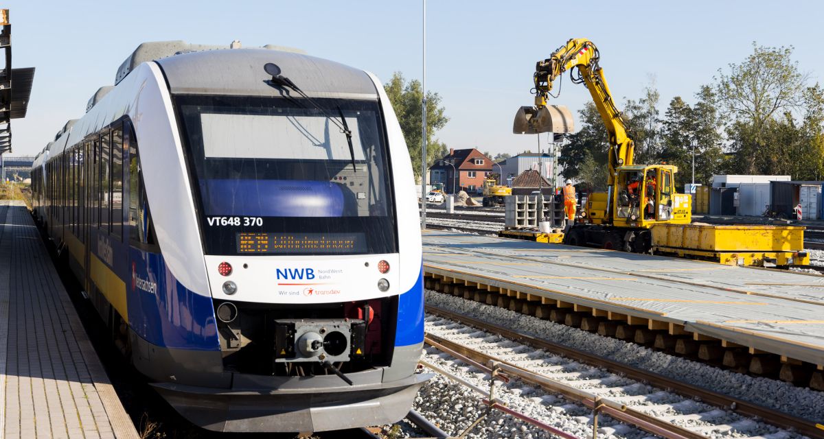 Erstes Gleis der Sander Bahnverlegung geht im April in Betrieb