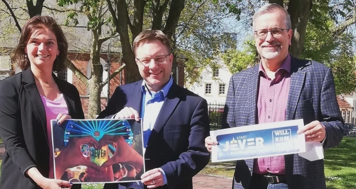 Das Altstadtfest Jever wird unter anderem von Bürgermeister Jan Edo Albers vorgestellt.