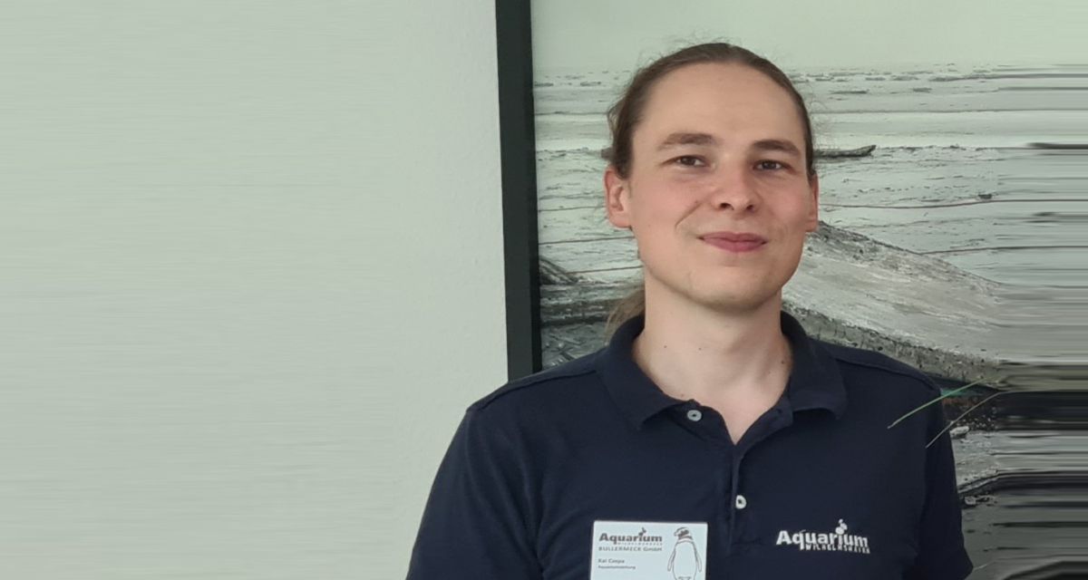 Zu sehen ist der Aquariumsleiter Kai Czepa.