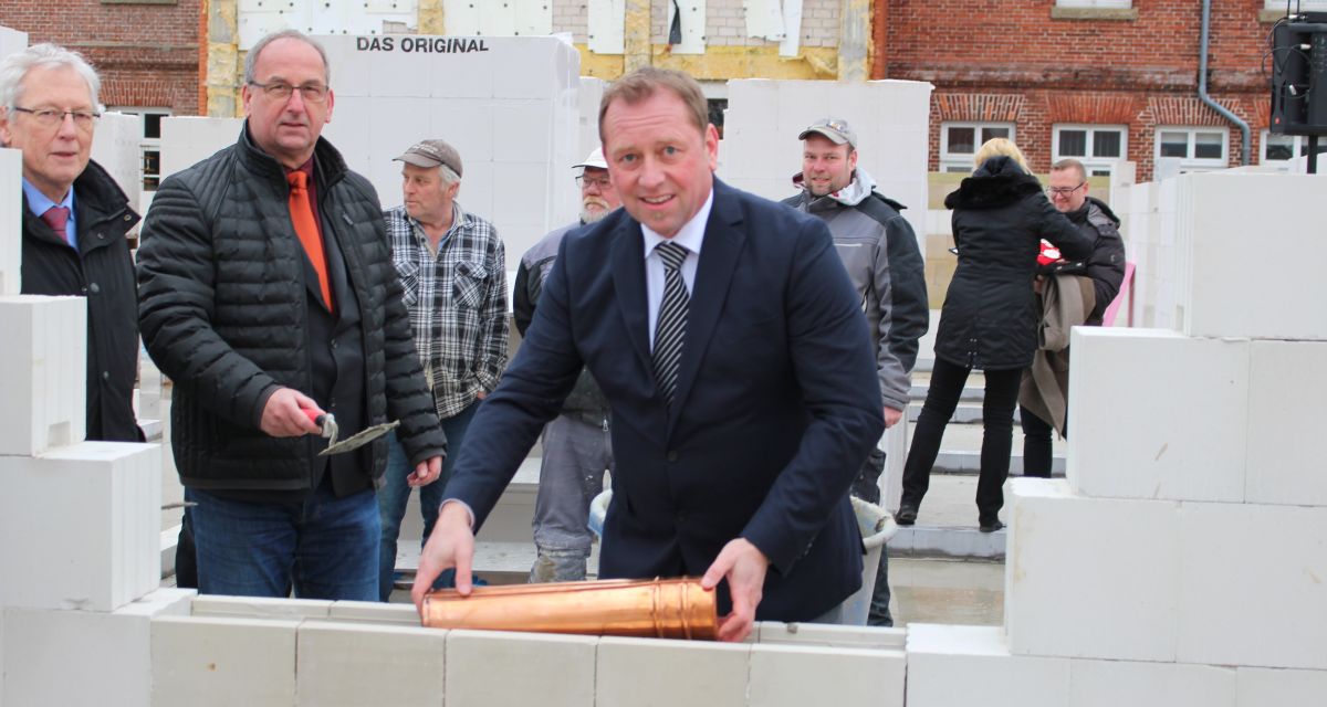 Grundsteinlegung für Rathaus Neubau in Friedeburg erfolgt