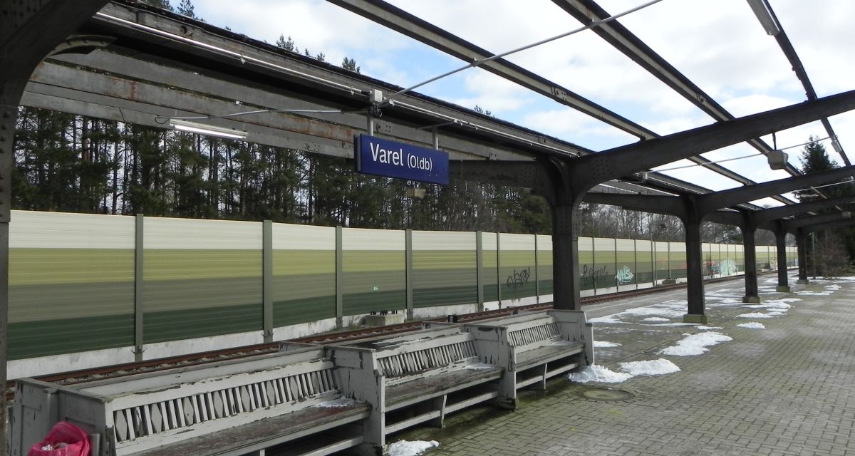 Bahnhof Varel Bahnsteig