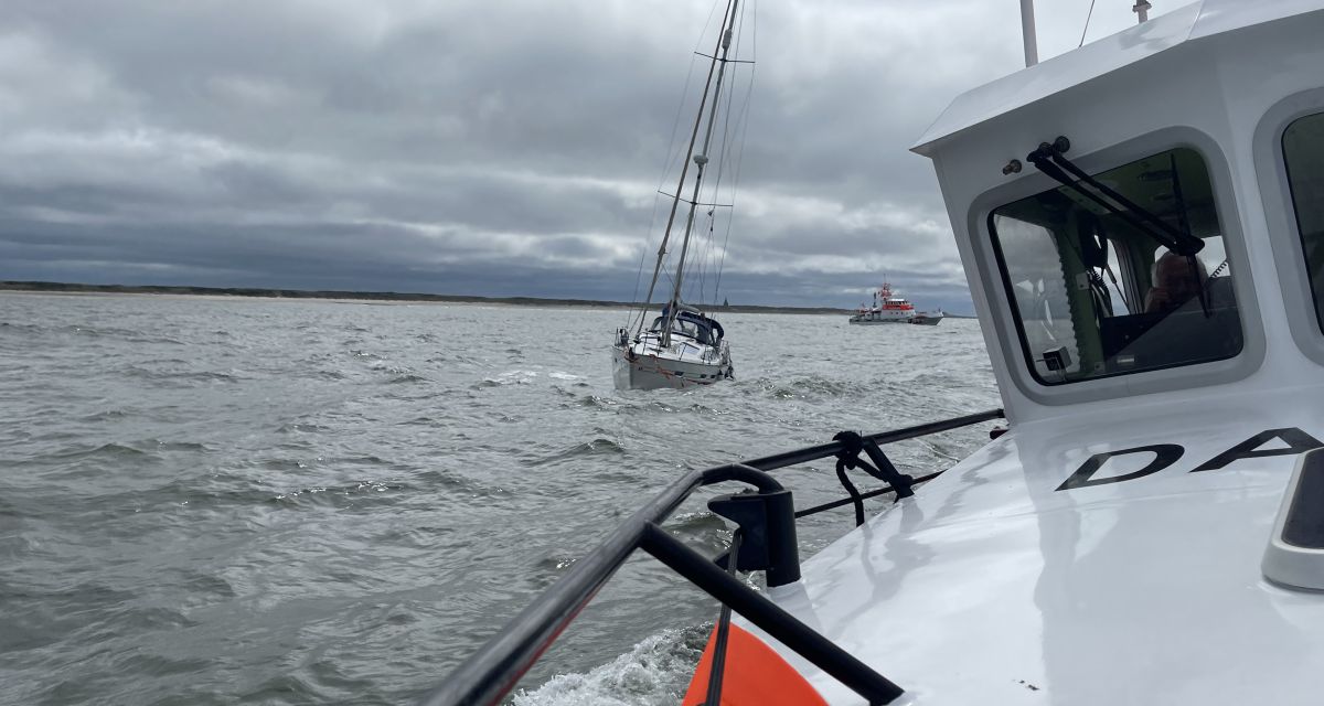 DGzRS vor Wangerooge im Einsatz