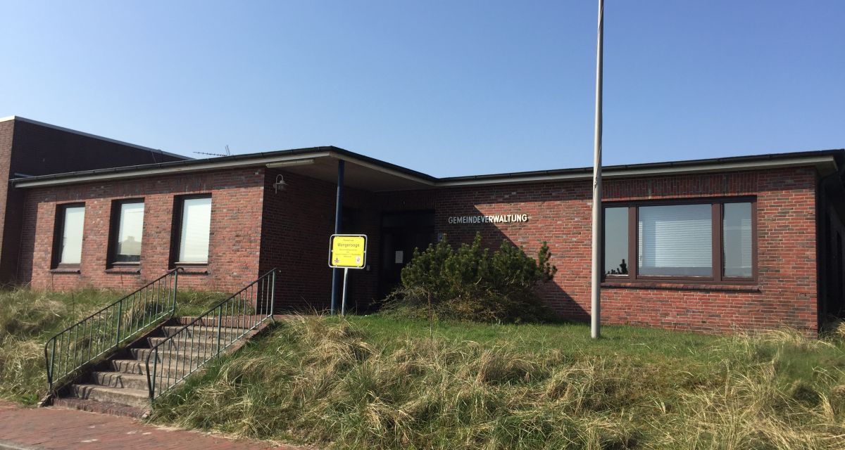Zu sehen ist die Gemeindeverwaltung von Wangerooge.