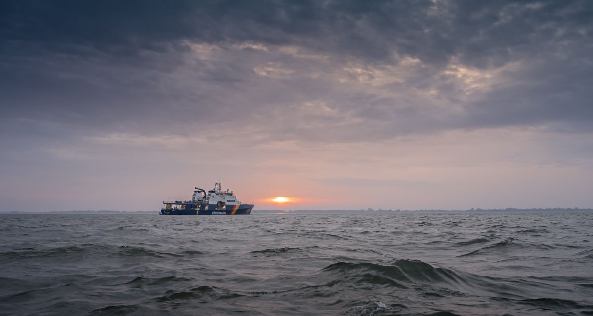 Das Einsatzschiff der Potsdam-Klasse, BP 83 