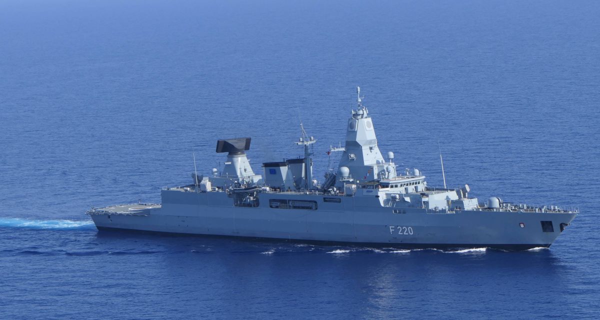 Zu sehen ist die Fregatte