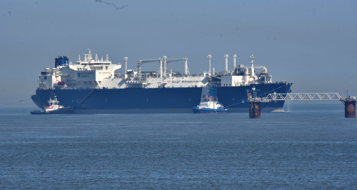 zweites LNG Terminal Excelsior erreicht Wilhelmshaven.