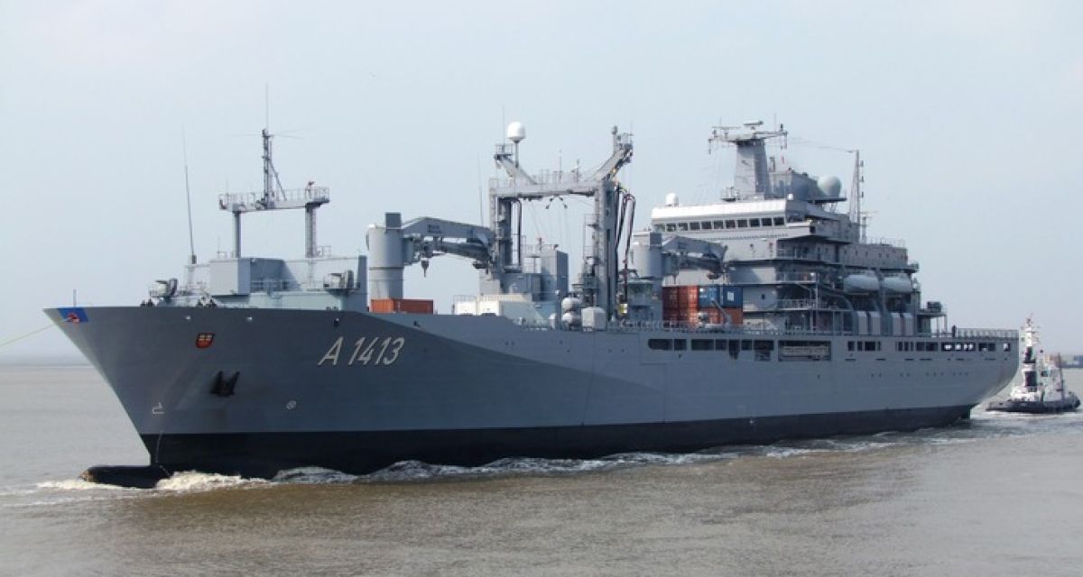 Der Einsatzgruppenversorger A1413 