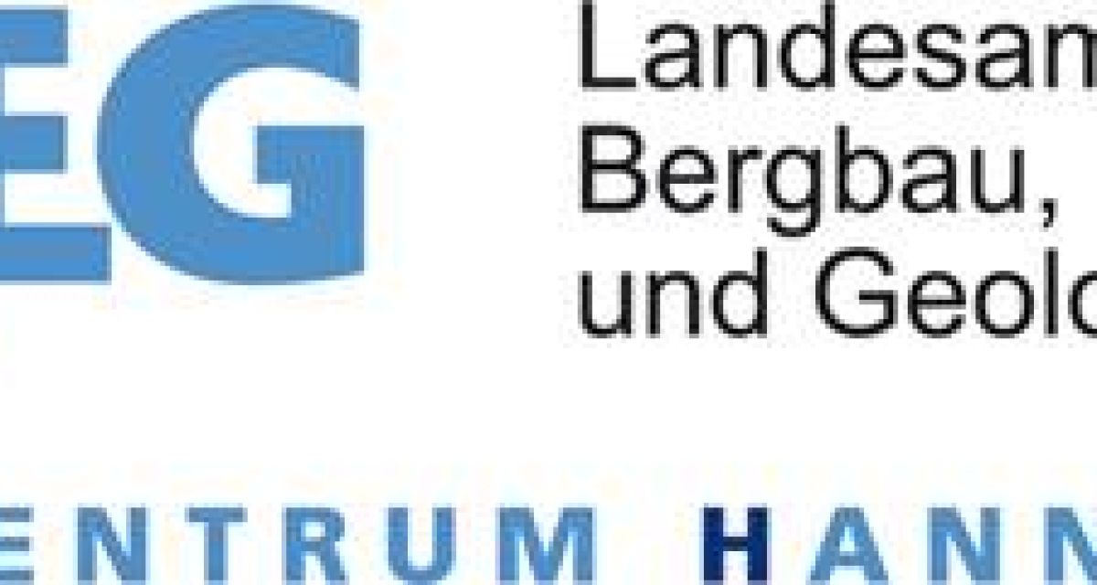 Logo des Landesamtes für Bergbau, Energie und Geologie. 