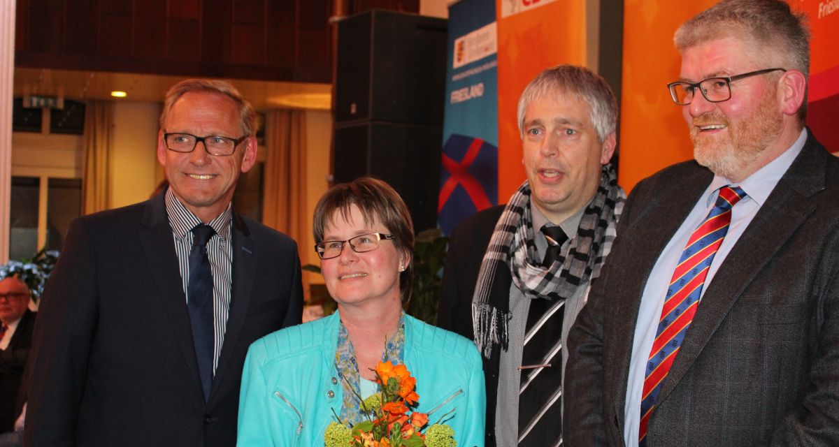 Vier Mitglieder des CDU-Kreisverbandes sind zu sehen.