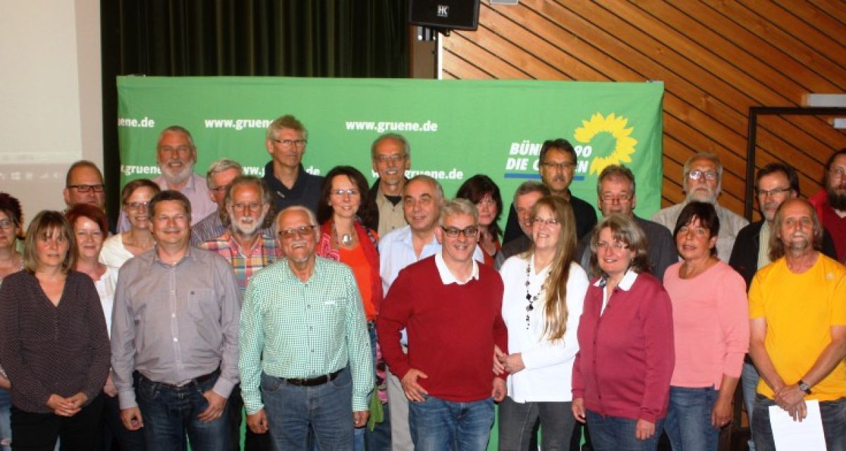 Zu sehen sind die Grünen Kandidaten.