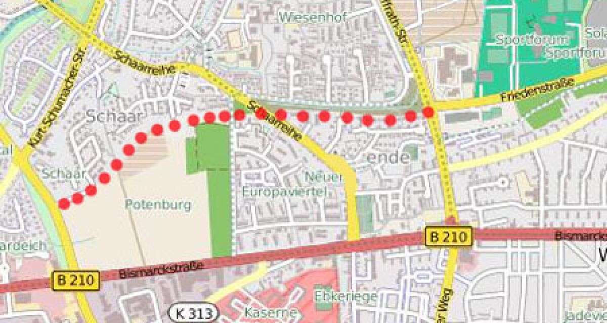 Durchbau Friedenstraße wird weiter geprüft