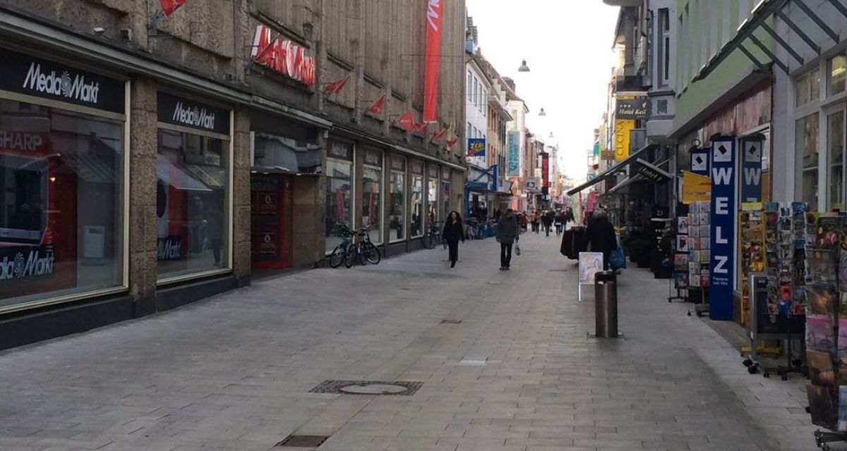 Blick Marktstraße Wilhelmshaven (veraltet, MediaMarkt ist inzwischen in der Passage 19032025)