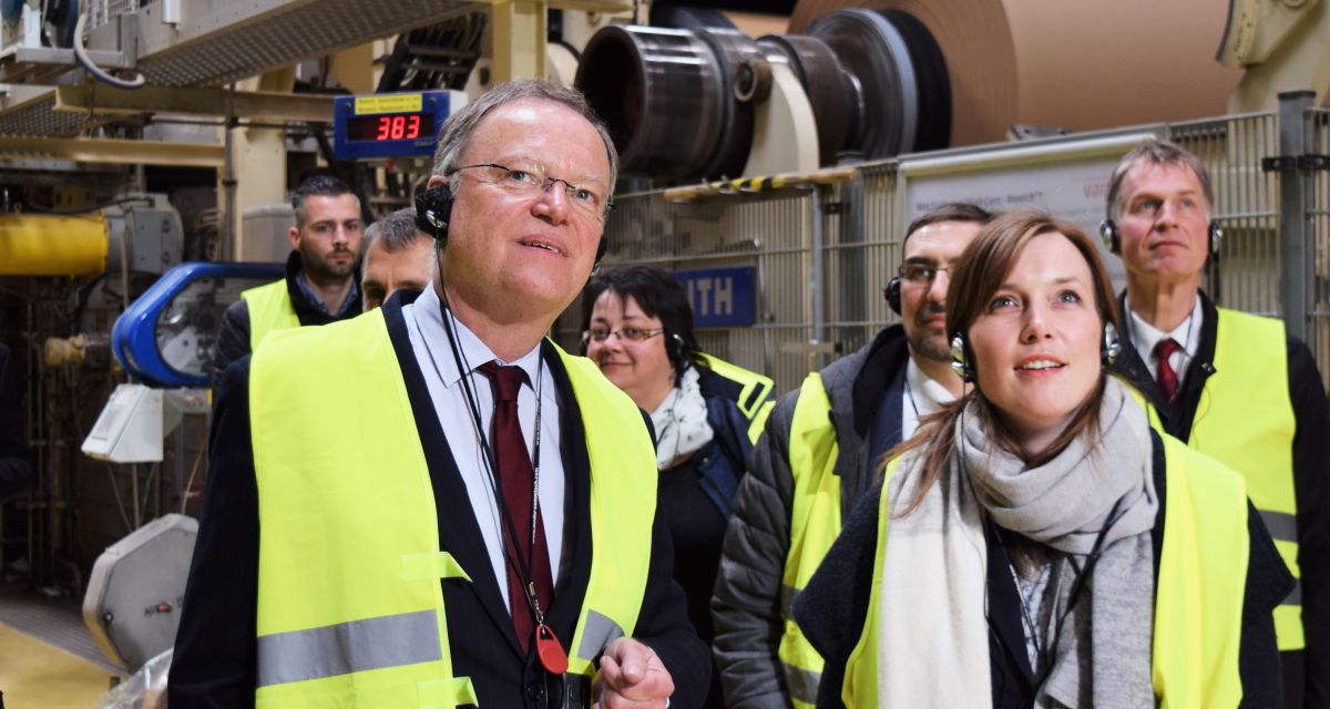 Stephan Weil und Siemtje Möller in Varel.