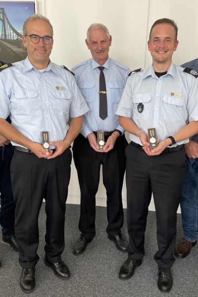 Medaille für Wilhelmshavener Feuerwehrleute