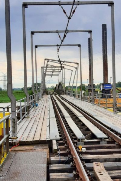 Huntebrücke kurz vor Freigabe