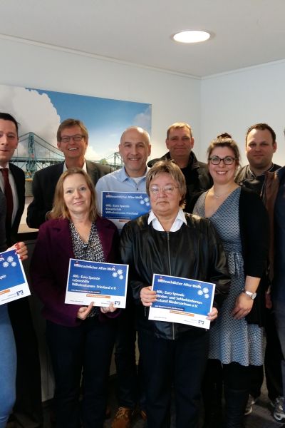 Volksbank Wilhelmshaven spendet 2.000 Euro