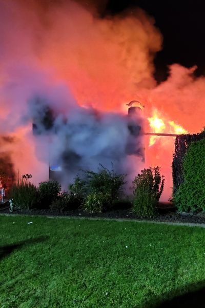 Laubenbrand in Wilhelmshaven