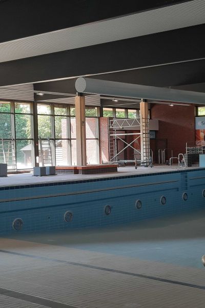 Reparaturarbeiten im Hallenwellenbad in Hooksiel