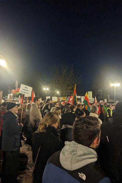 Rund 1.000 Menschen demonstrieren friedlich gegen AfD