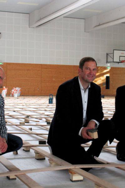 Sanierungsarbeiten an der IGS-Sporthalle sind im Zeitplan