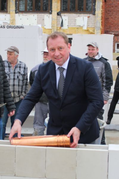 Grundsteinlegung für Rathaus Neubau in Friedeburg erfolgt