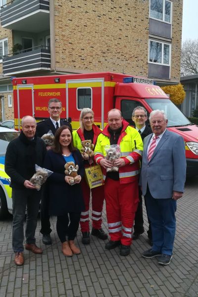 150 neue Teddybären als Seelentröster für Polizei und Feuerwehr