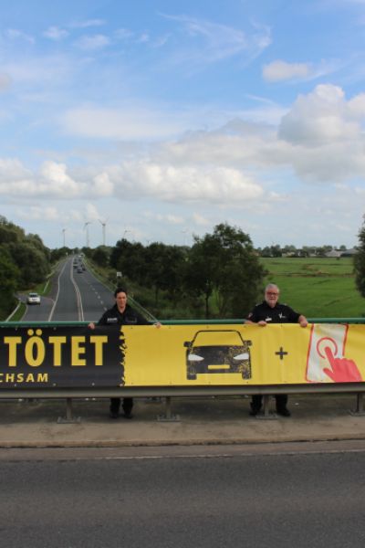 Aktion „Tippen tötet“ macht auf Verkehrssicherheit aufmerksam