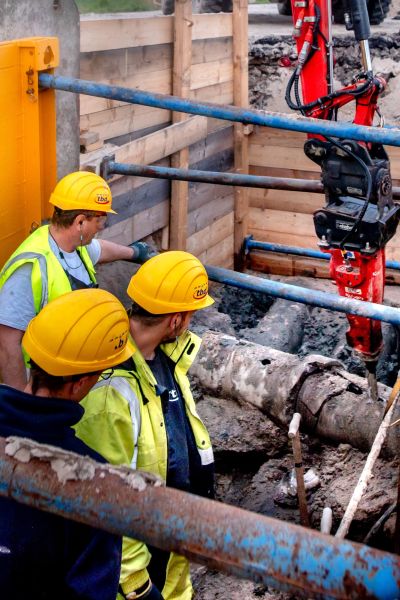 Trinkwasserleitung in der Accumer Landstraße repariert