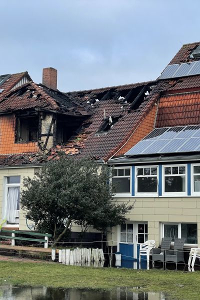 Hotelbrand auf Spiekeroog
