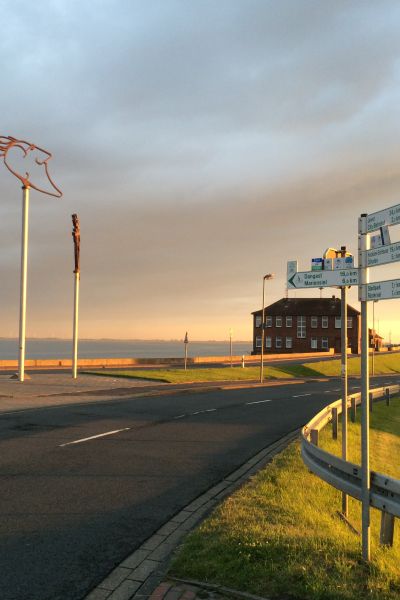Arbeiten an der Südstrandpromenade
