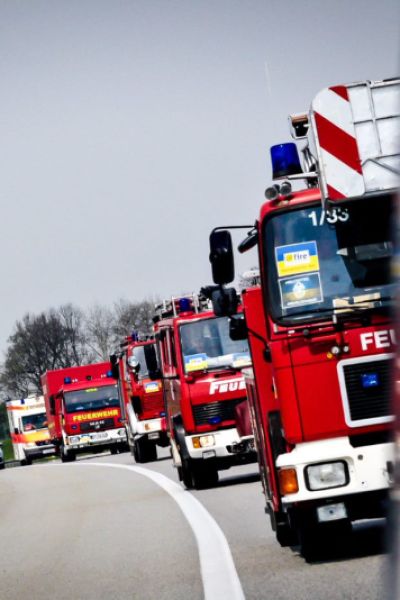 Kleingarten in Brand geraten