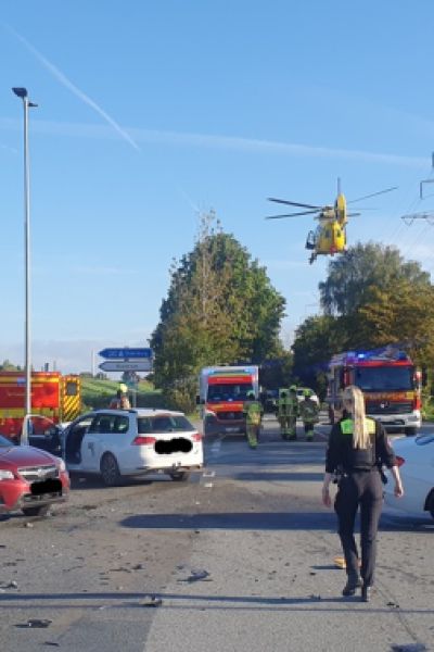 Verkehrsunfall auf dem Friesendamm