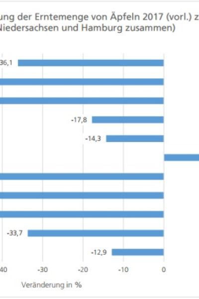 Einbrüche in der Apfelernte